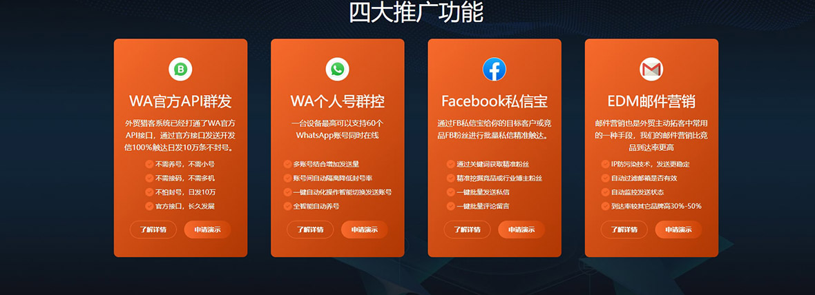 whatsapp_外貿獵客四大(dà)推廣功能